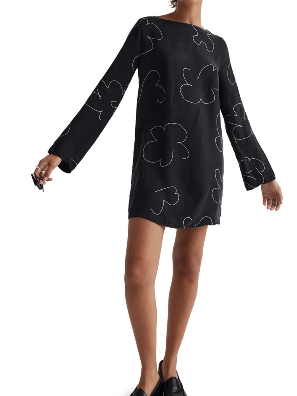 Madewell Shift Mini Dress in Floral